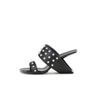 Metallic Beaded Arch Heel Mules-0