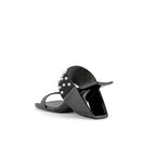 Metallic Beaded Arch Heel Mules-3