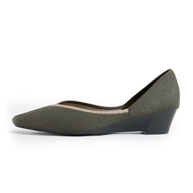 Minimalist Heart Cap Pointed Toe Princess Flats-9