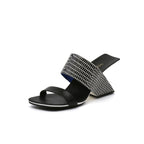 Fun Multicolor Open Toe Wedges-1