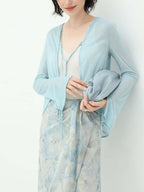 Muted Floral Tie-Dye Wrap Around Skirt-2