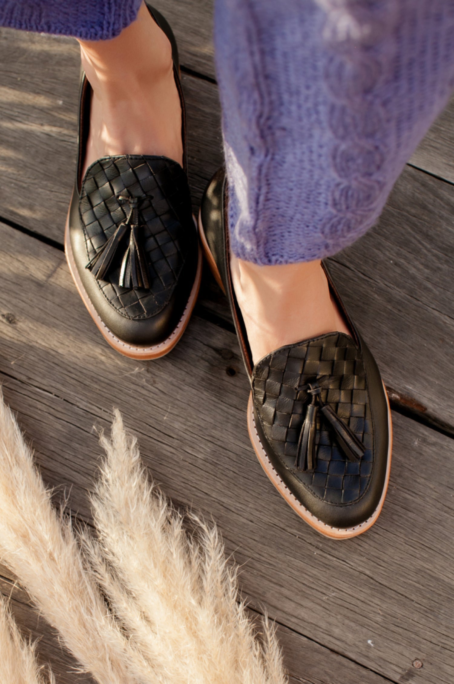 Nikita Woven Leather Loafers-0