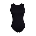 One Piece Open Back Athletic Swimwear-3
