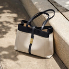 Oregon Metro Leather Buckle Strap Tote Bag-2