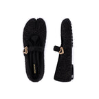 Oriental Split Toe Mary Jane Flat Shoes-2