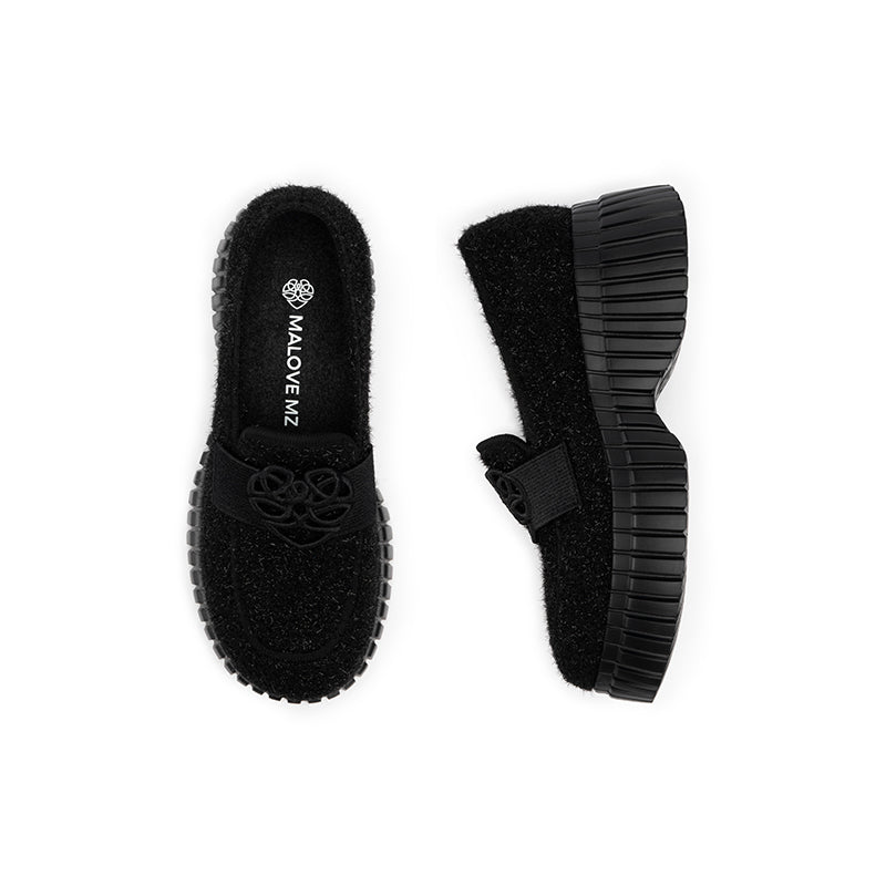 Paris Platform Block Heel Loafers-4