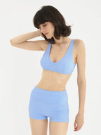 Pastel Collection Two-piece Bikini with Boyleg Shorts-0