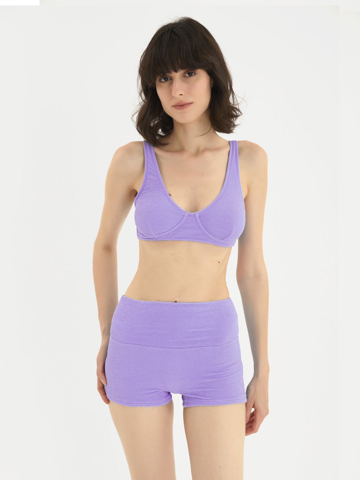 Pastel Collection Two-piece Bikini with Boyleg Shorts-3