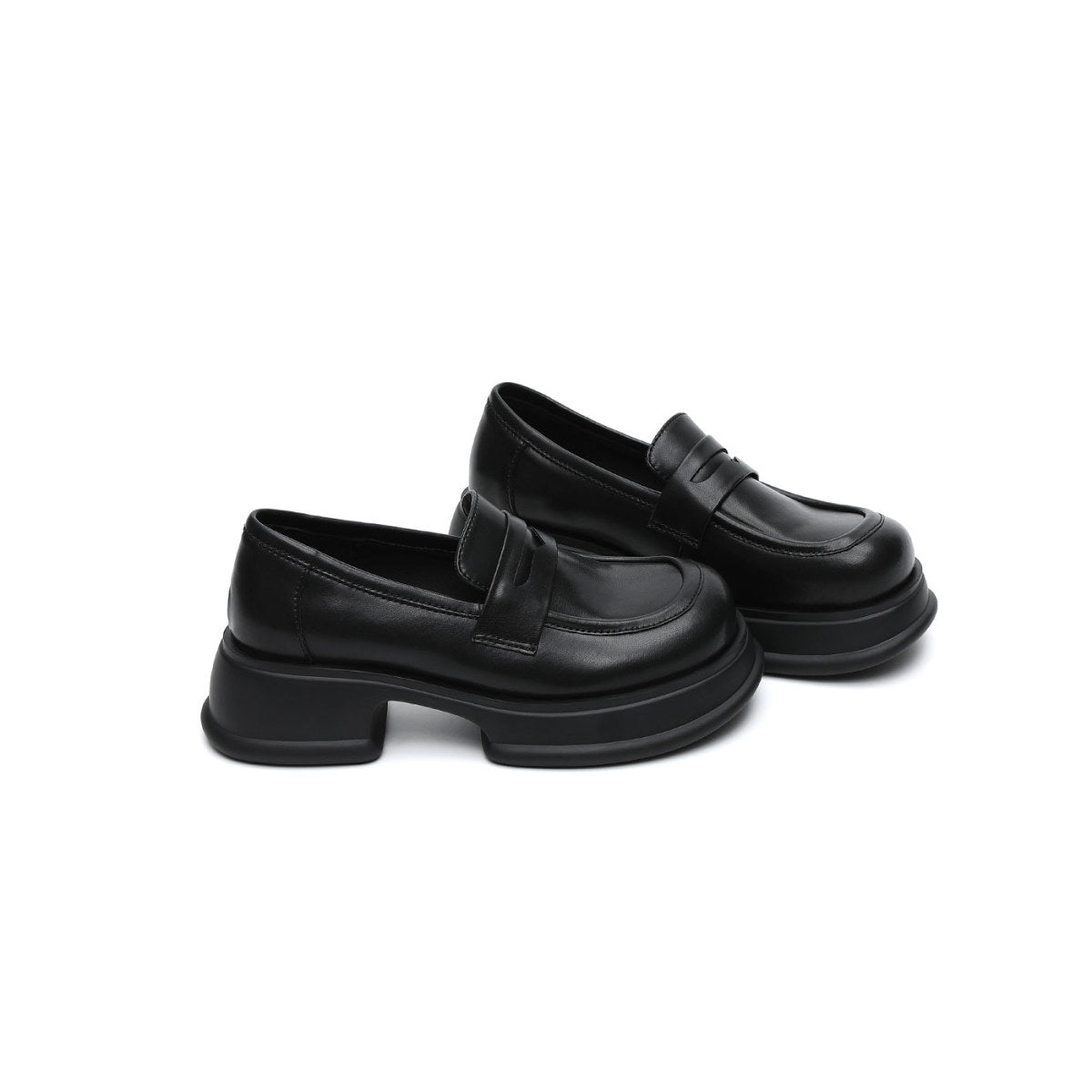 Platform Heeled Loafers-1