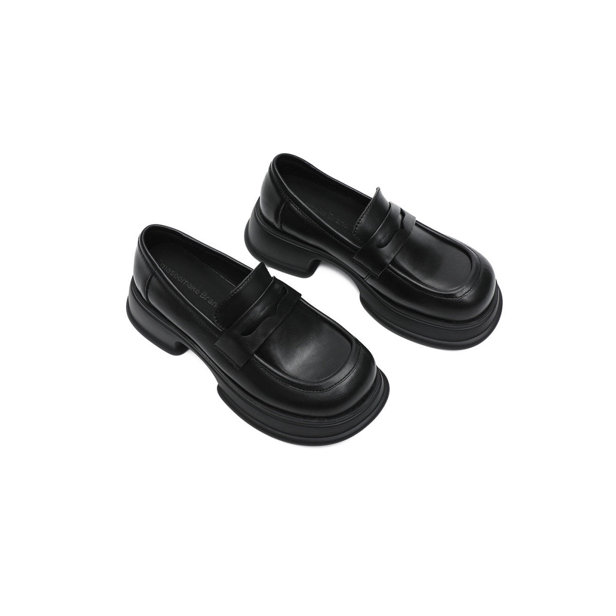 Platform Heeled Loafers-3