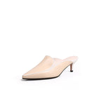 Pointed Toe Kitten Mules-1