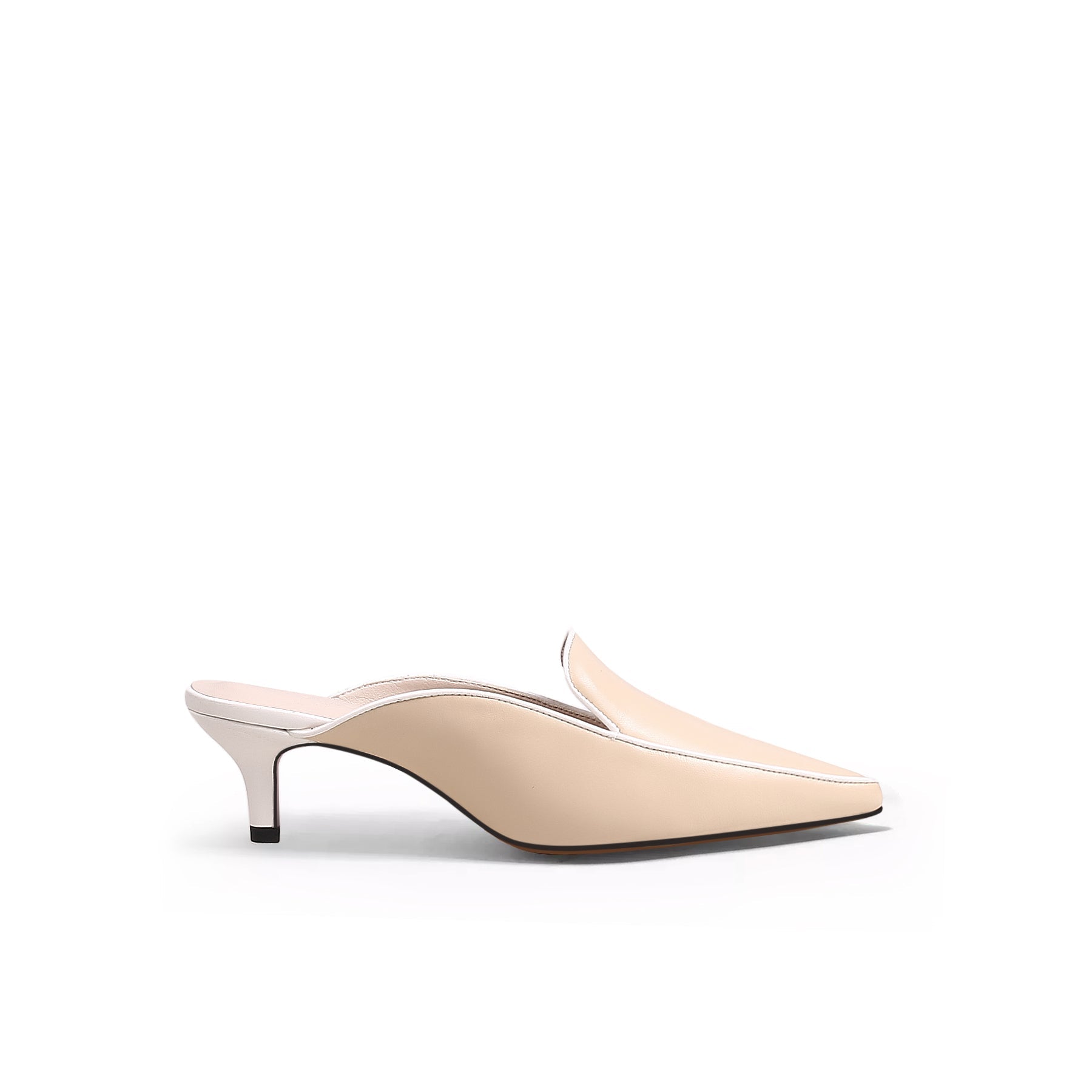 Pointed Toe Kitten Mules-2