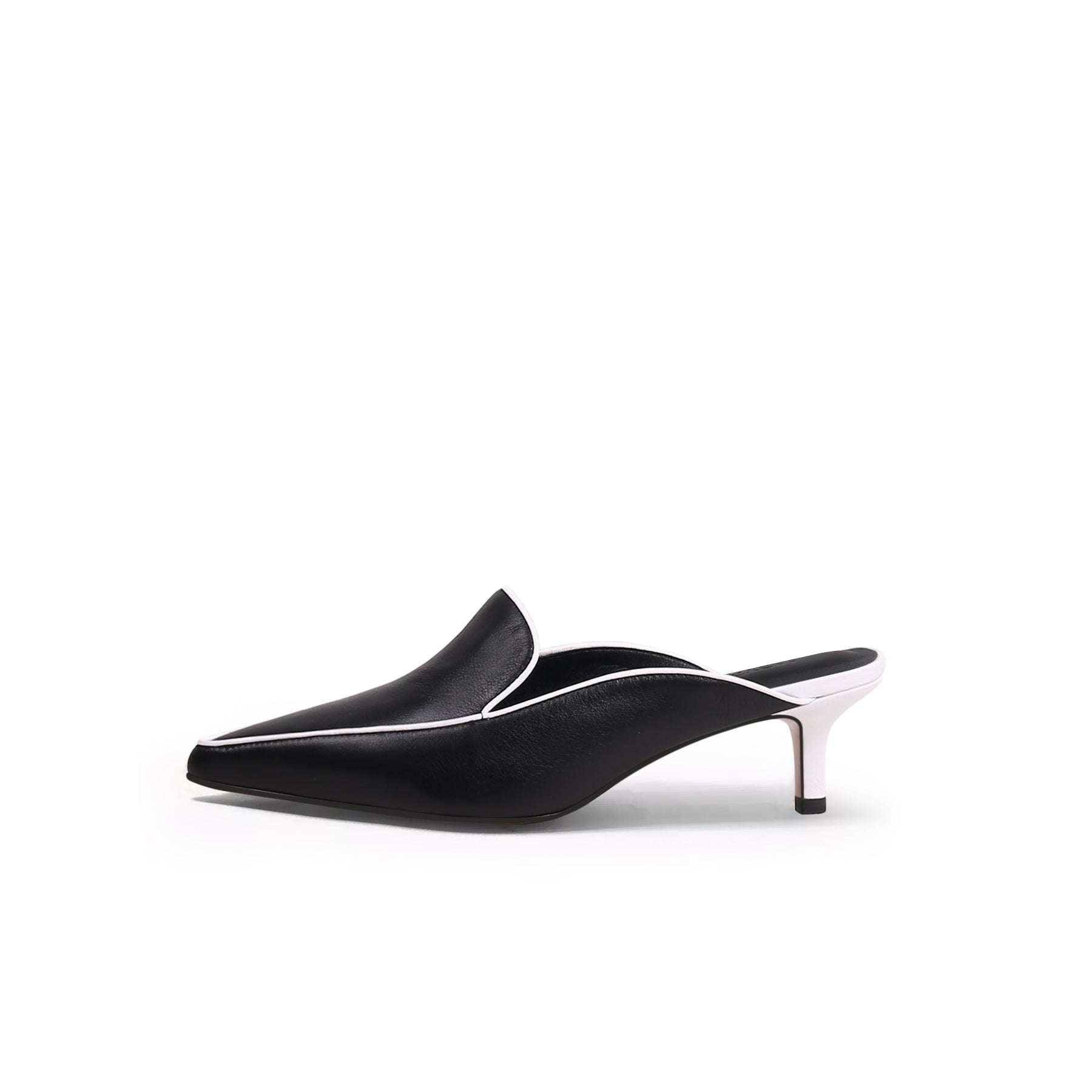 Pointed Toe Kitten Mules-5