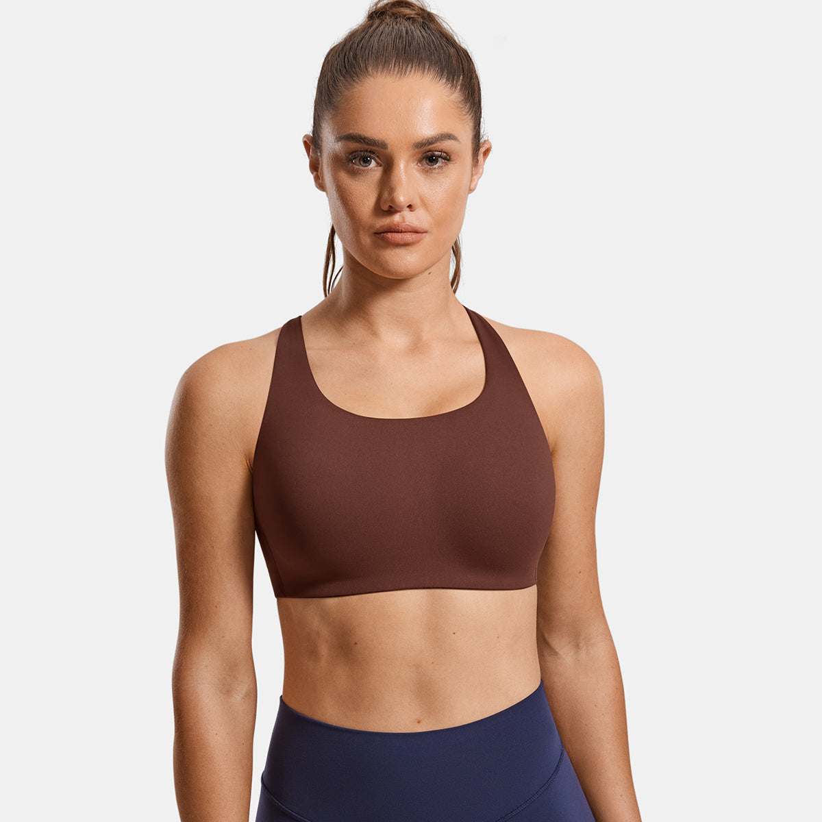 Power On Molded Cup Strappy Racerback Wireless Bra