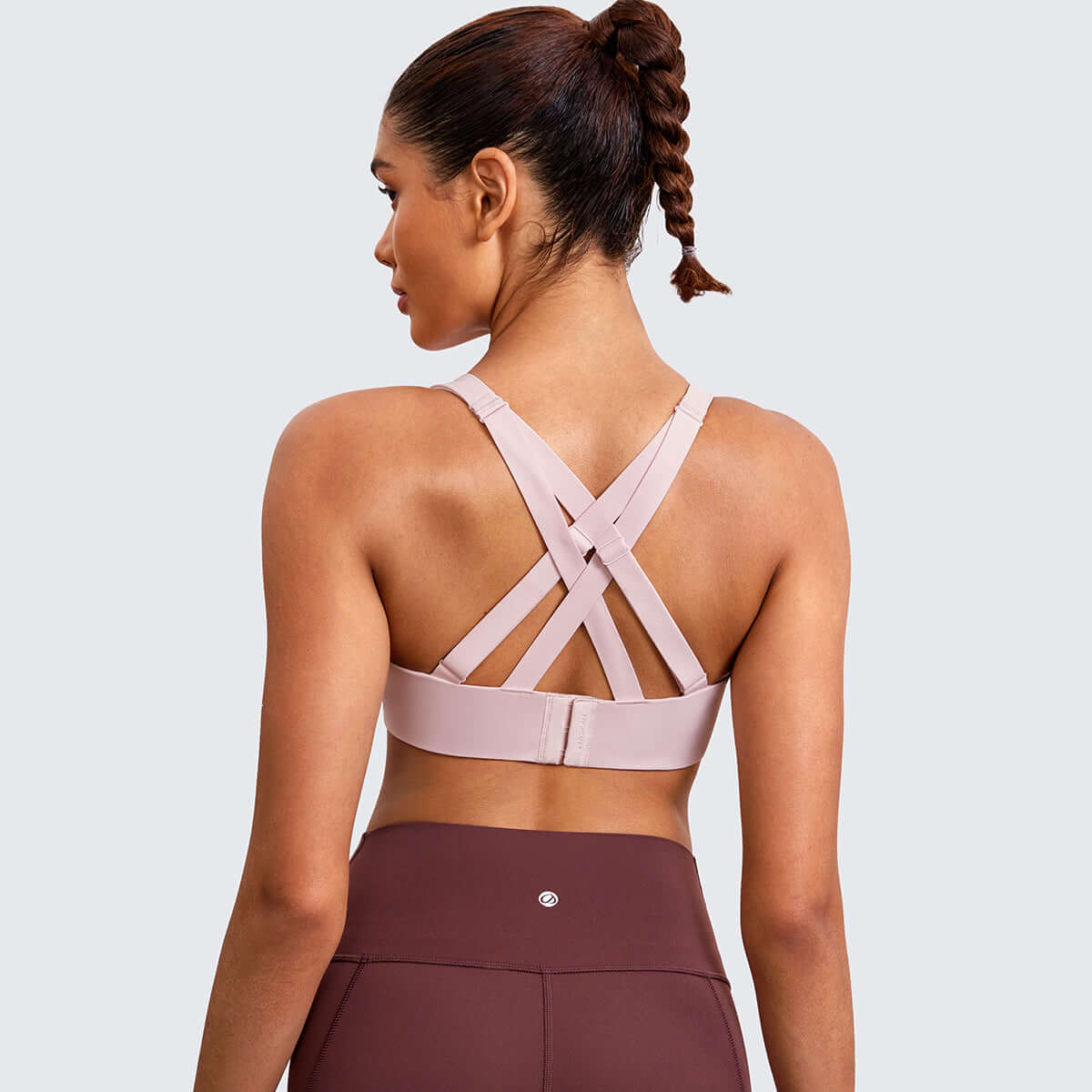 Power On Molded Cup Strappy Racerback Wireless Sports Bra