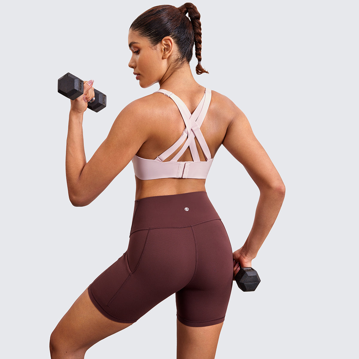Power On Molded Cup Strappy Racerback Wireless Sports Bra