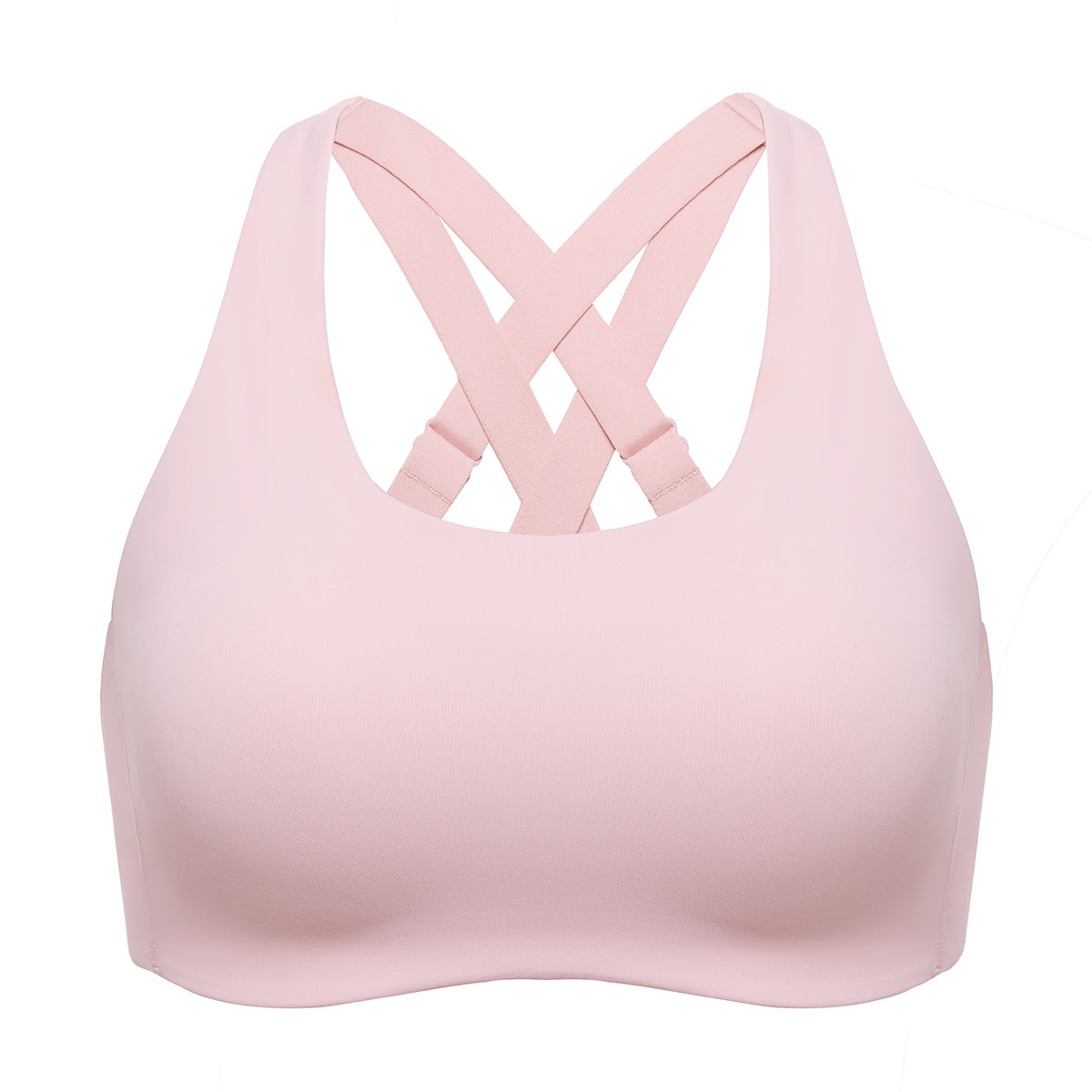 Power On Molded Cup Strappy Racerback Wireless Sports Bra