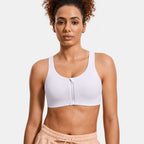 Power On Soft Padded High Impact Zip Front Active Bra