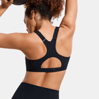 Power On Soft Padded High Impact Zip Front Sports Bra-1