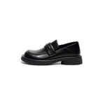 Preppy Black Platform Loafers-0