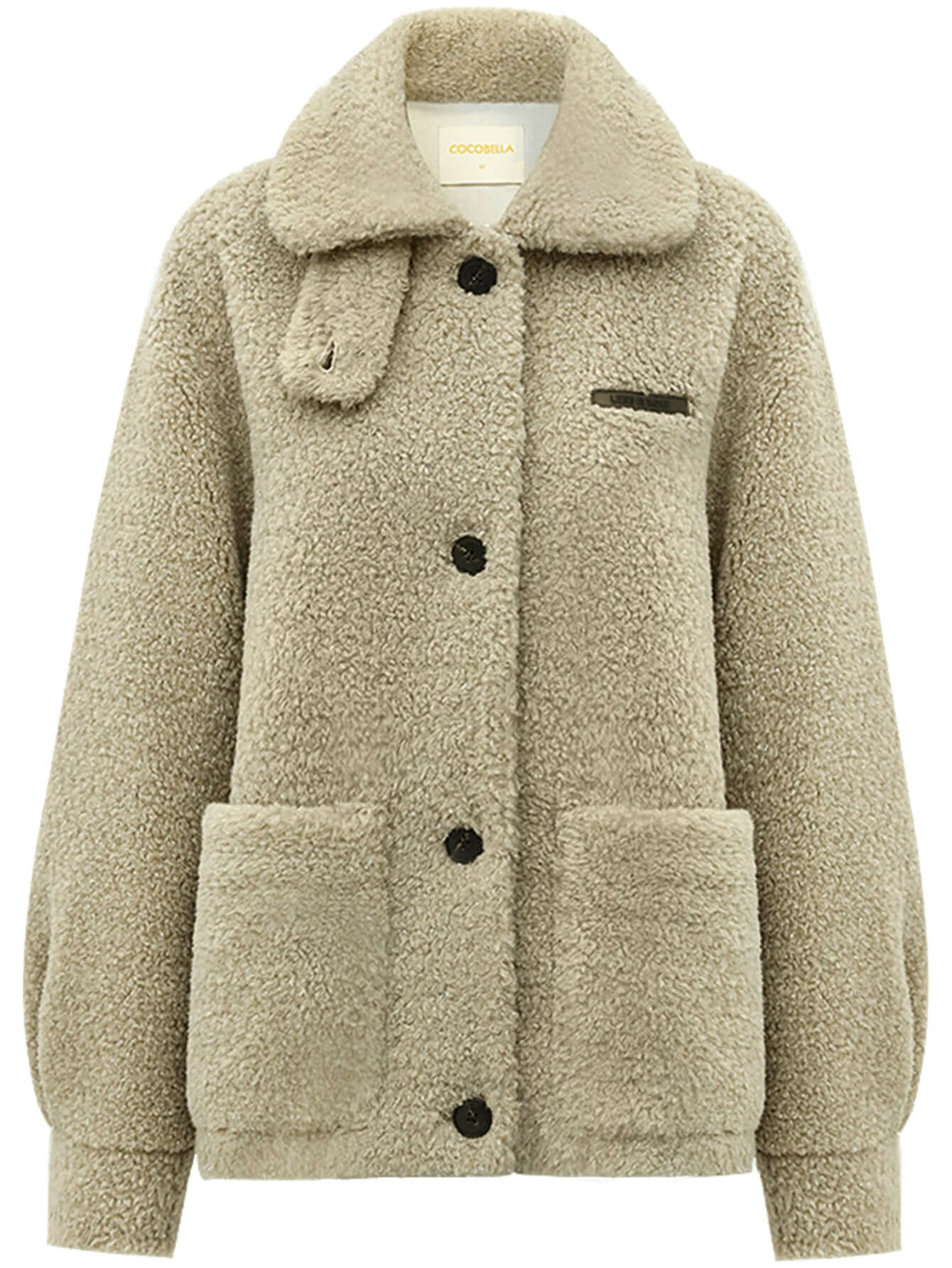 Soft Khaki Teddy Fleece Jacket
