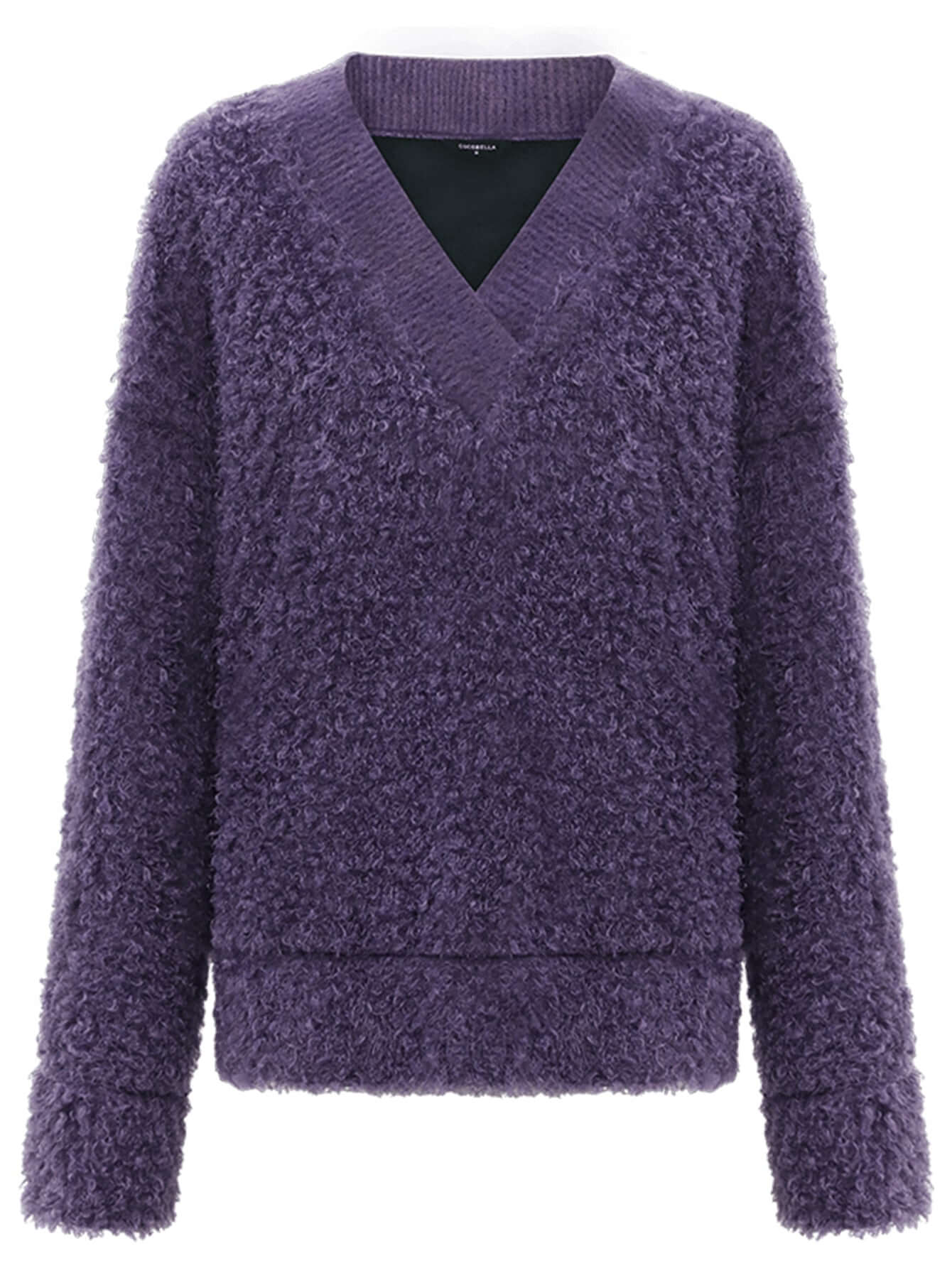 Soft Warm Purple Swearter-3