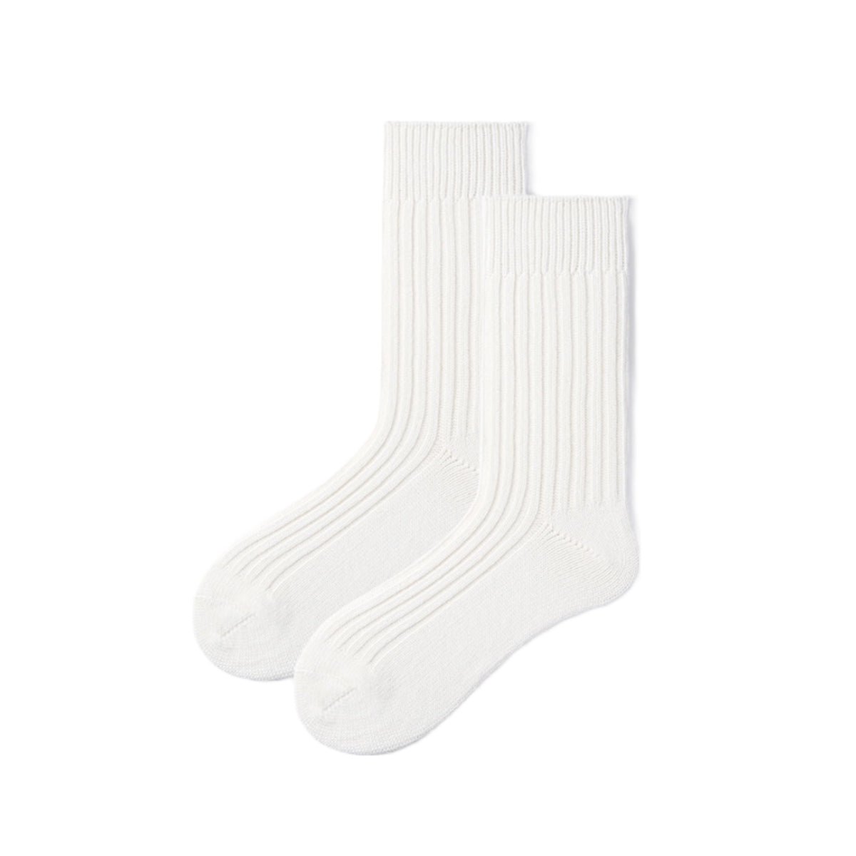 Thick All-season Men 3pcs White Sport Over-calf Socks Set-1