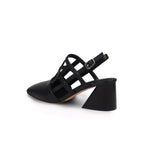 Chic Woven Leather Ankle Strap Mules-3